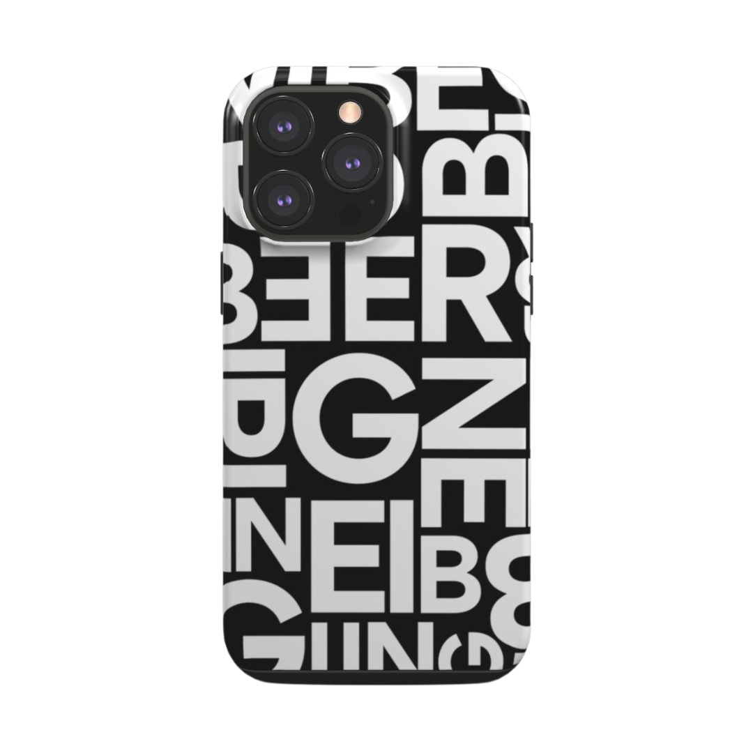 white letters | double layer phone cover