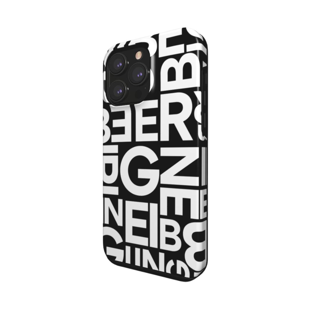 white letters | double layer phone cover