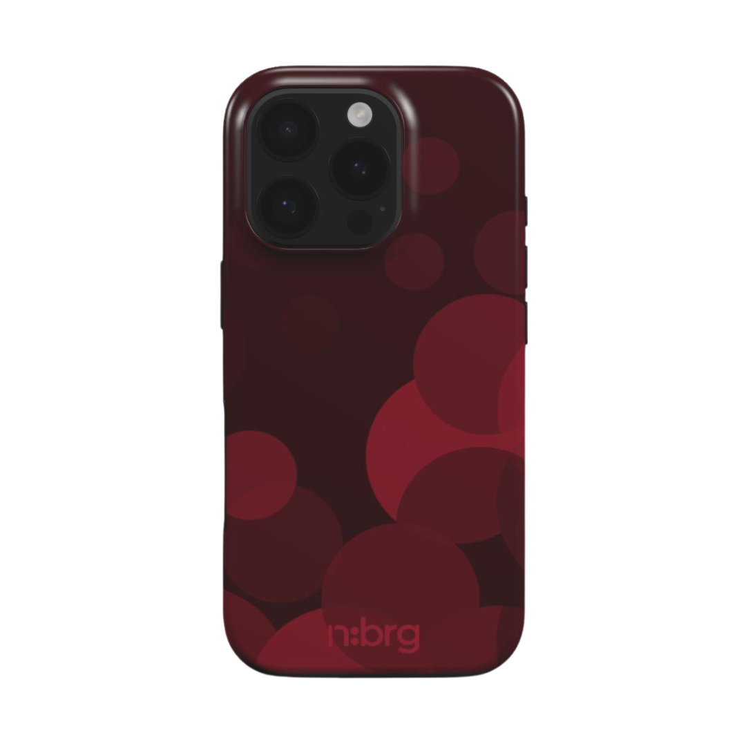 burgundy water | double layer phone case