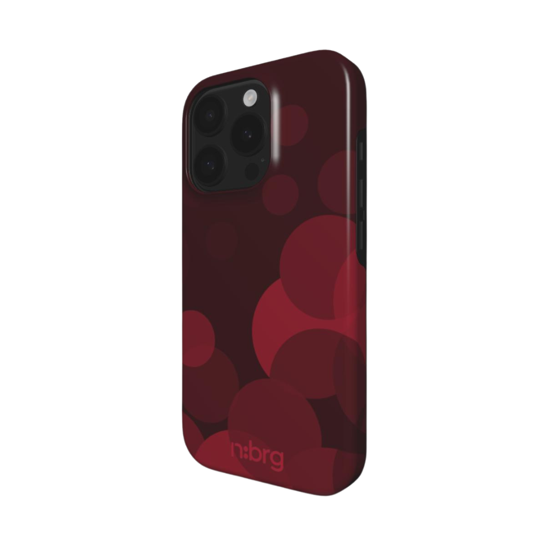 burgundy water | double layer phone case