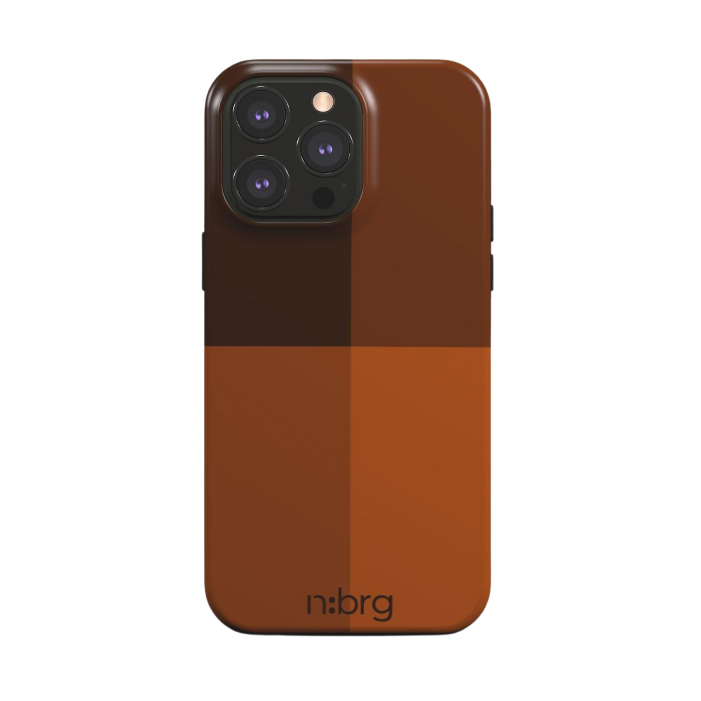 orange blocks | double layer phone cover