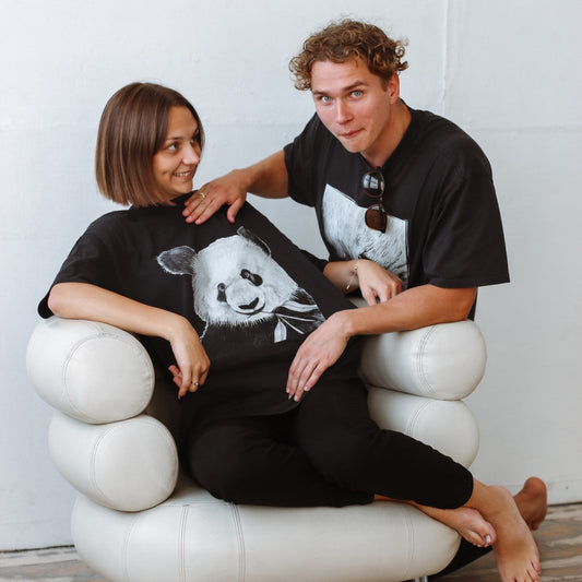 Panda | Oversized Kokvilnas t-krekls