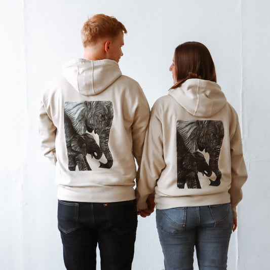 Ziloņi | Unisex Premium džemperis ar kapuci