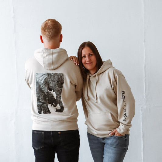 Ziloņi | Unisex Premium džemperis ar kapuci
