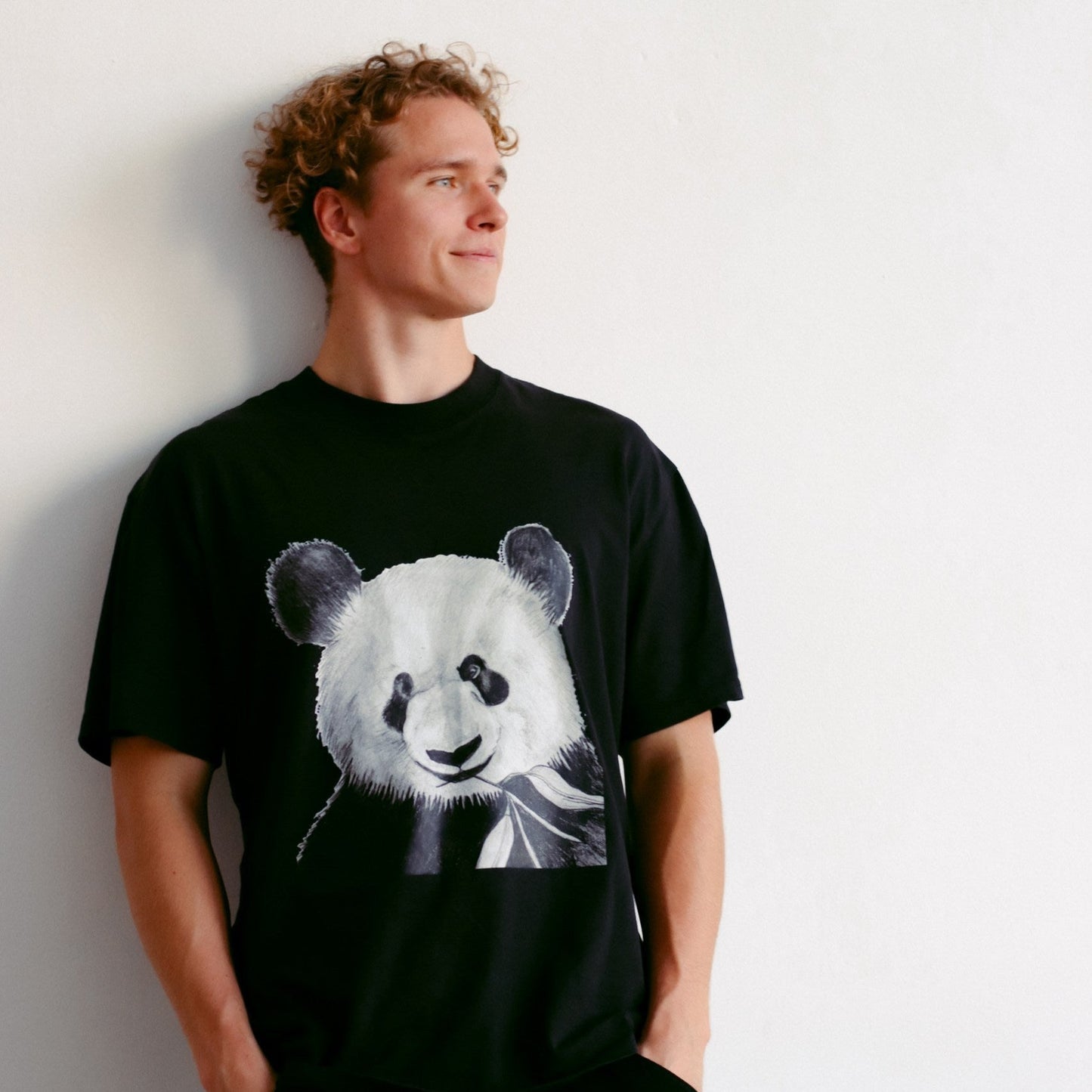 Panda | Oversized Kokvilnas t-krekls