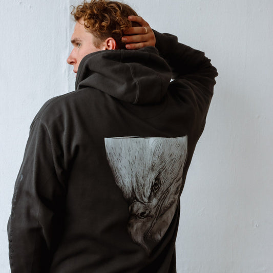 Ērglis | FULL FIT Unisex Premium džemperis ar kapuci
