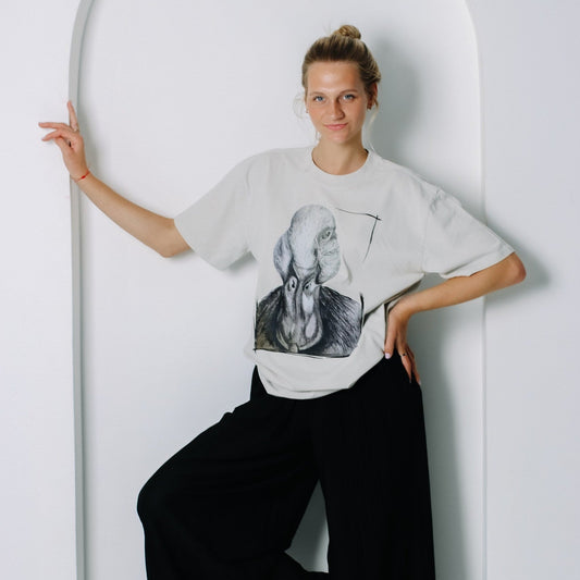 Pīle | Oversized Kokvilnas t-krekls