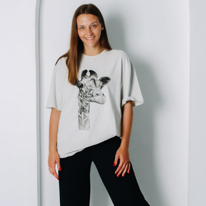 Giraffe | Oversized Cotton T-shirt 