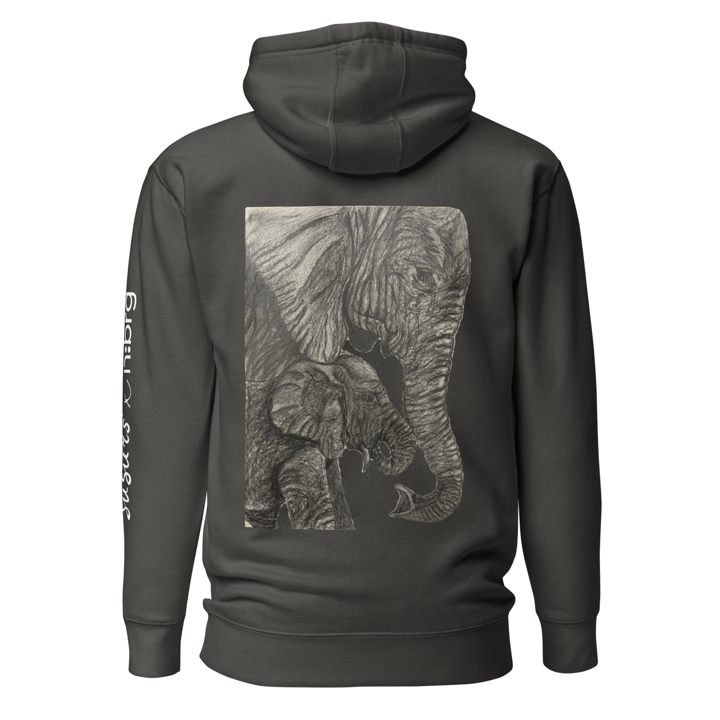 Ziloņi | Unisex Premium džemperis ar kapuci