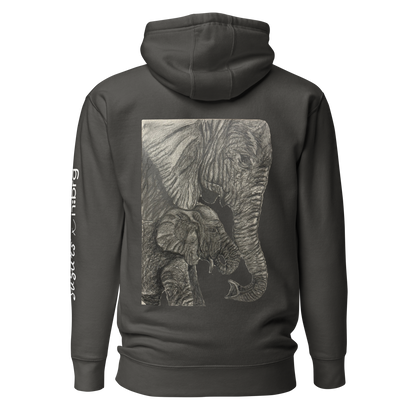 Ziloņi | Unisex Premium džemperis ar kapuci