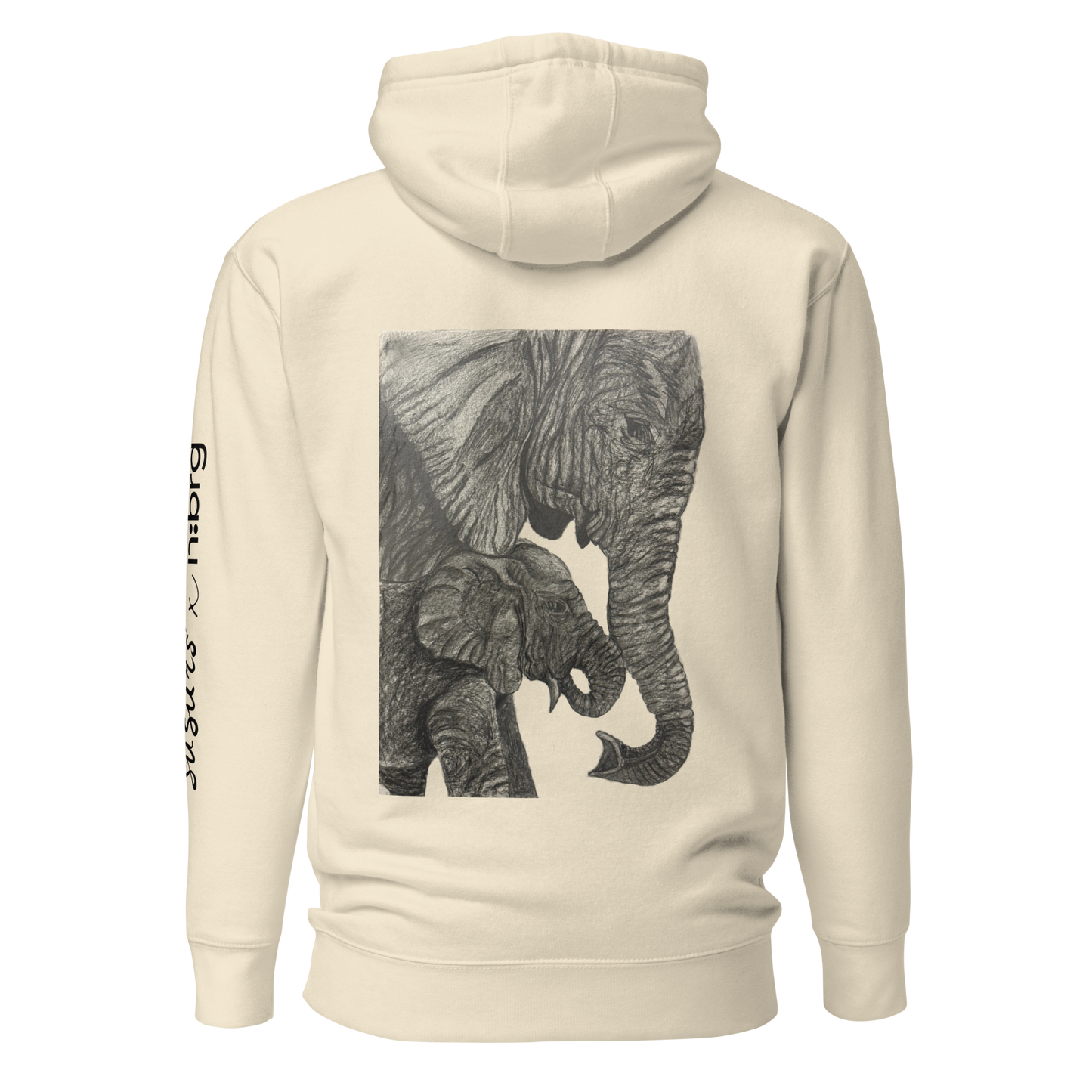 Ziloņi | Unisex Premium džemperis ar kapuci