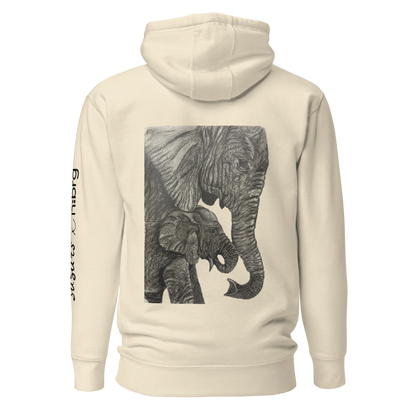 Ziloņi | Unisex Premium džemperis ar kapuci