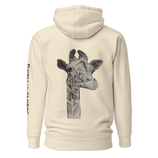 Žirafe | Unisex Premium džemperis ar kapuci