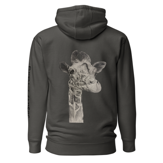 Žirafe | Unisex Premium džemperis ar kapuci