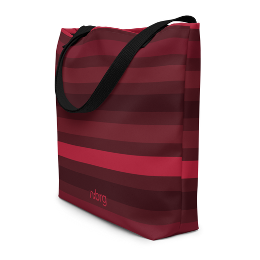 burgundy lines | tote