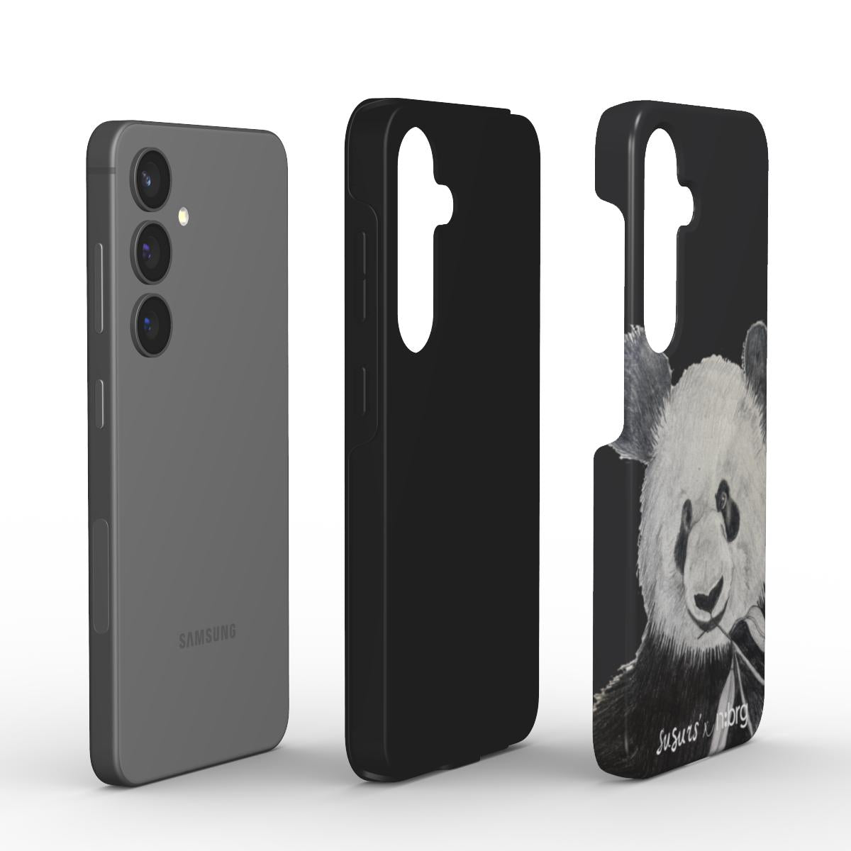 Panda tumša | android telefona aizsargvāciņš