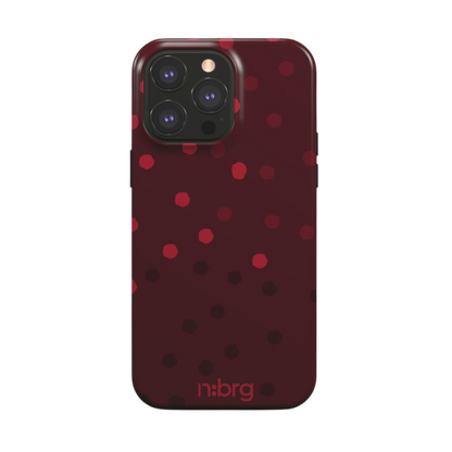 burgundy dots | tough case