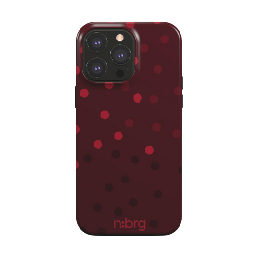 burgundy dots | tough case