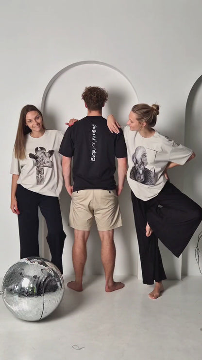 Giraffe | Oversized Cotton T-shirt 